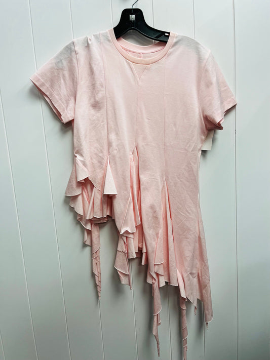 Top Short Sleeve By Cmc In Pink, Size: S