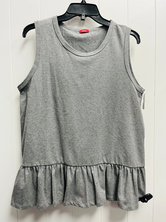 Top Sleeveless By altea In Grey, Size: M