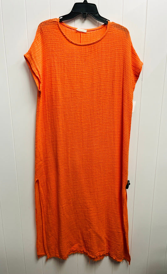 Dress Casual Maxi By MILIO MILANO In Orange, Size: L