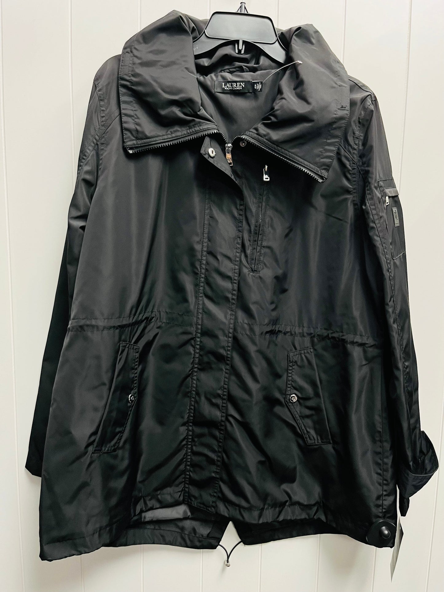 Jacket Windbreaker By Ralph Lauren In Black, Size: Xl