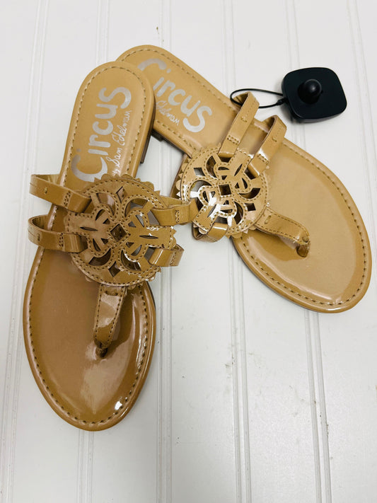 Sandals Flip Flops By Sam Edelman In Tan, Size: 8