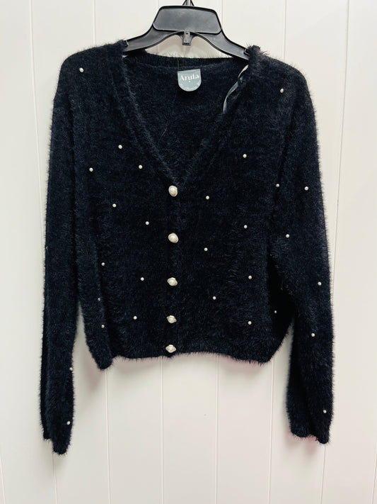 Sweater Cardigan By arula In Black & White, Size: Xl