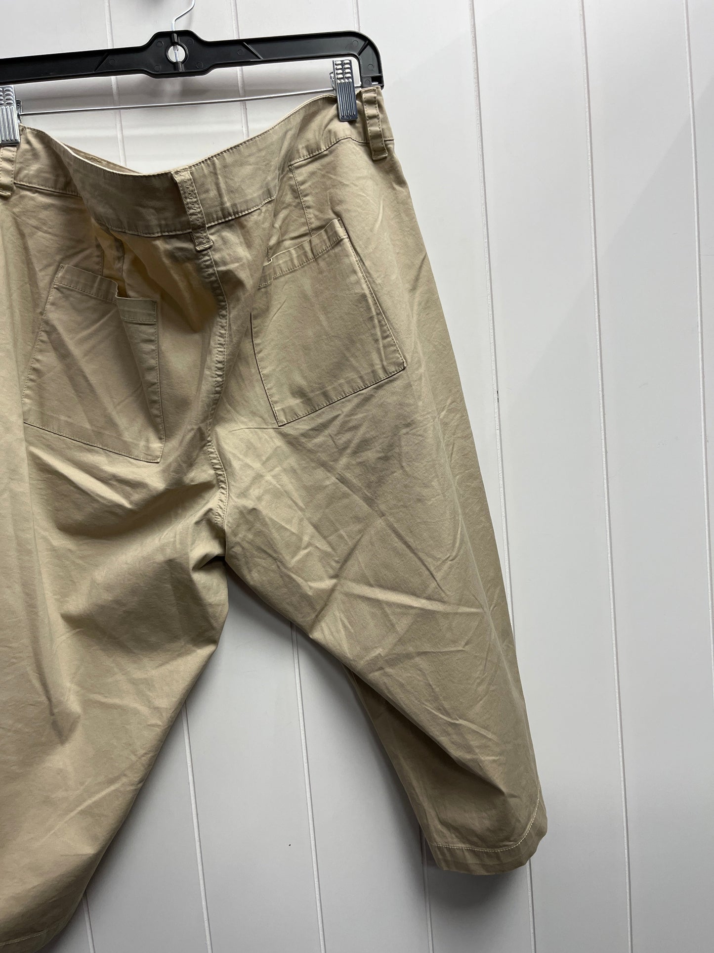 Capris By Lane Bryant In Tan, Size: 16