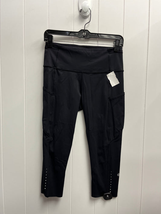 Athletic Capris By Lululemon In Black, Size: 8