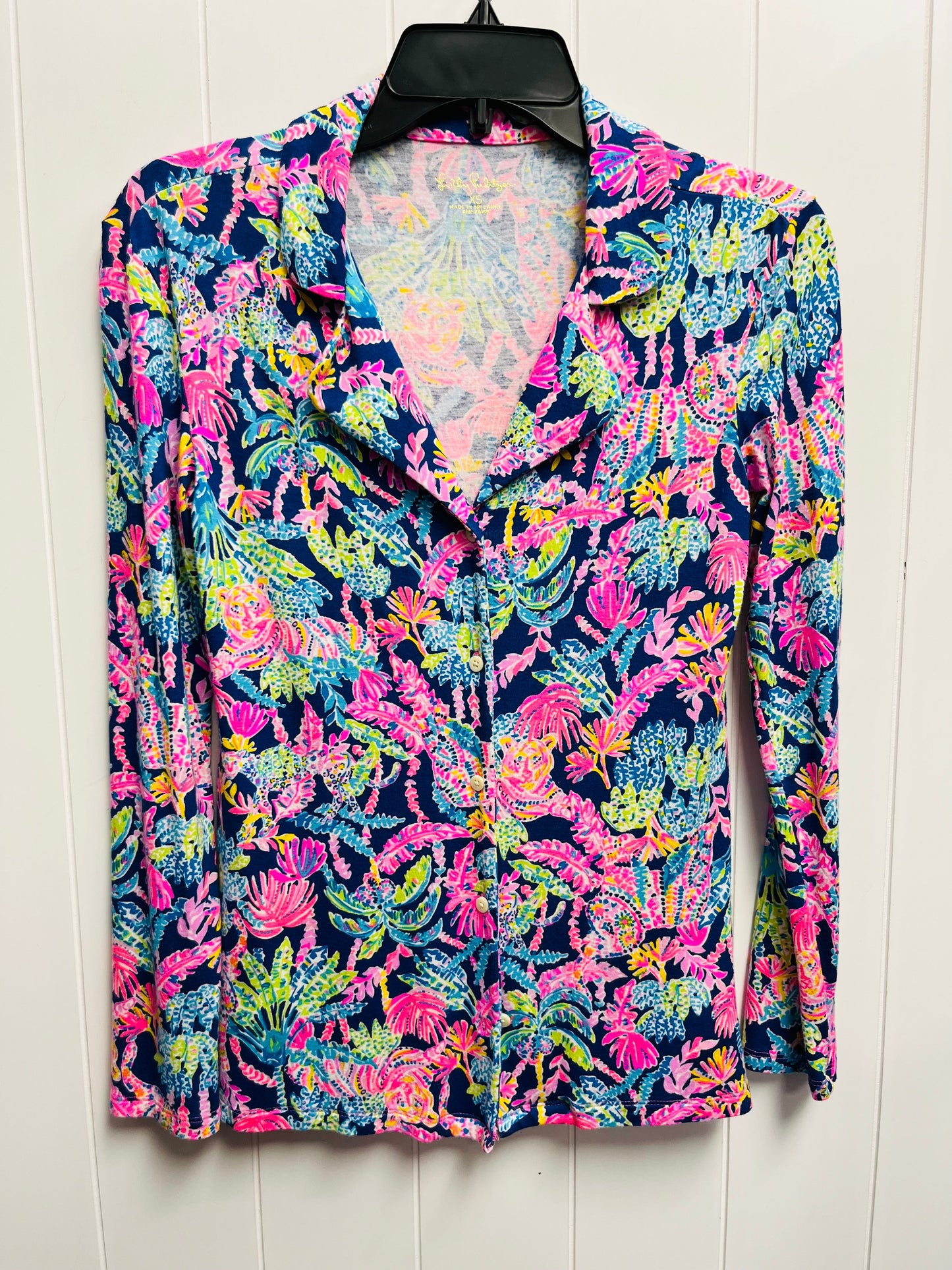 Pajamas Designer By Lilly Pulitzer In Blue & Pink, Size: Xs