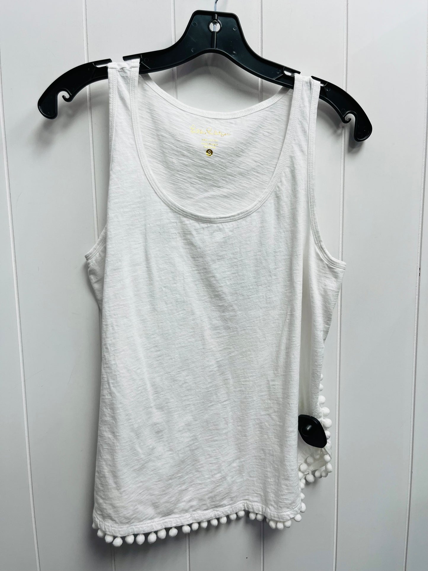 Top Sleeveless Designer By Lilly Pulitzer In White, Size: S