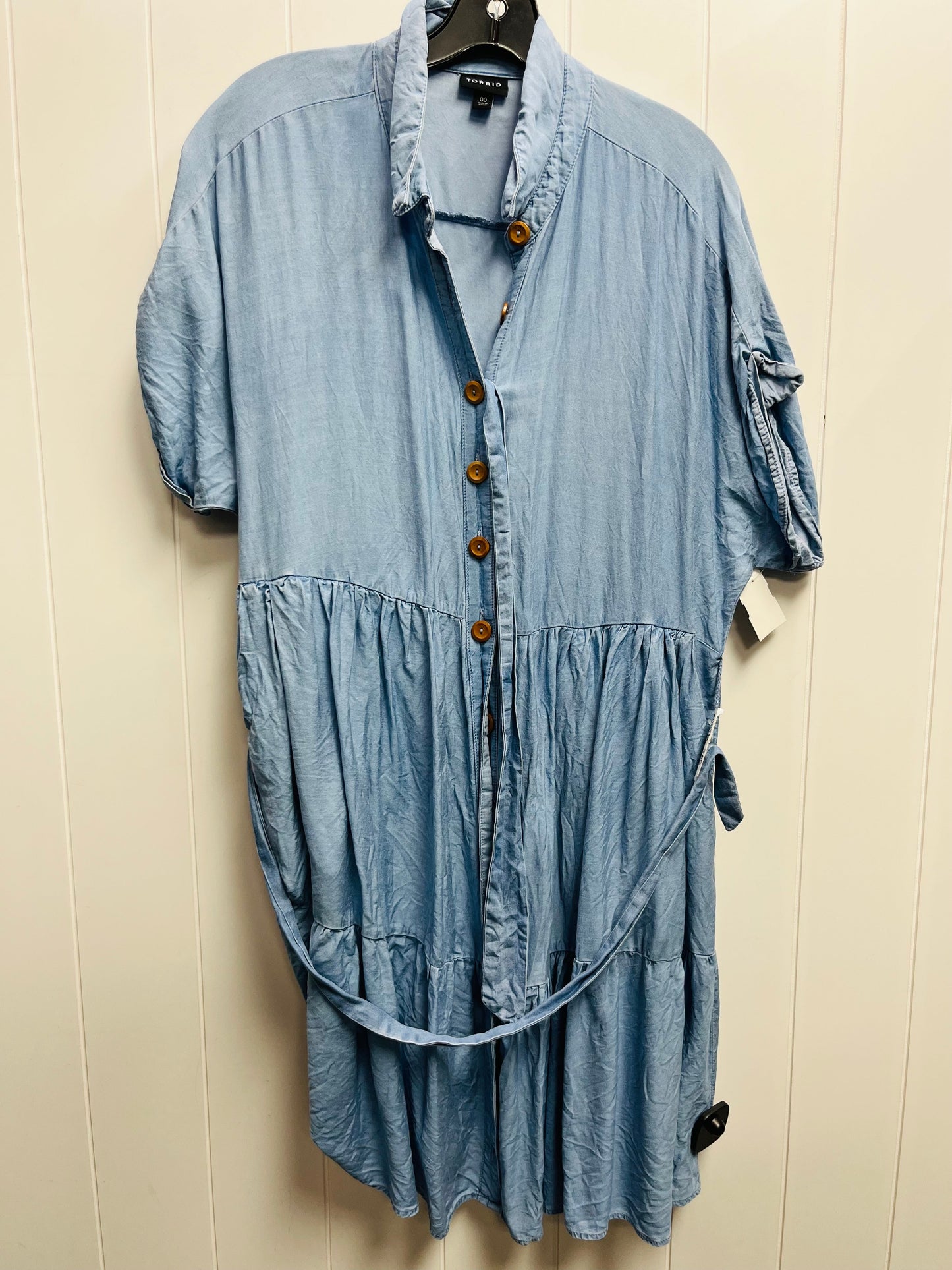 Dress Casual Short By Torrid In Blue Denim, Size: M