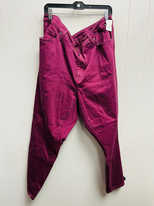 Jeans Skinny By Ava & Viv In Purple, Size: 22