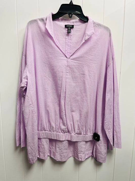 Top Long Sleeve By Jones New York In Purple, Size: Xl