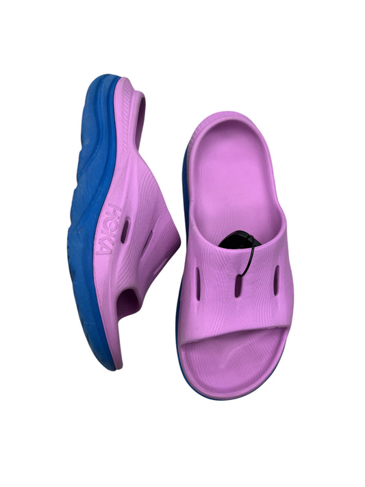 Sandals Flats By Hoka In Purple, Size: 9