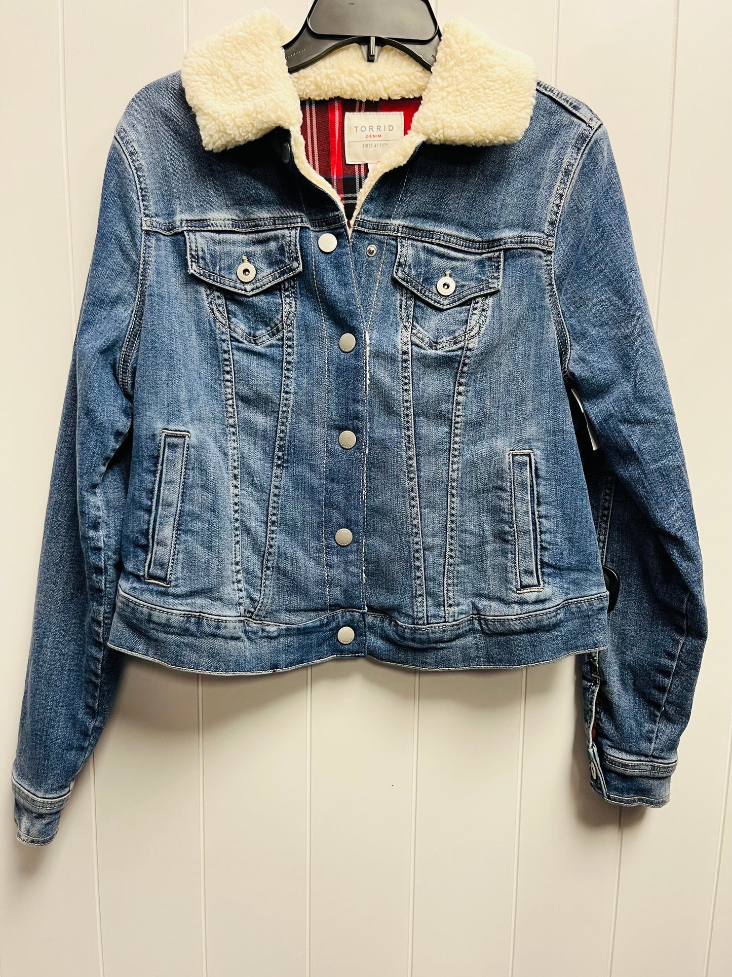 Jacket Denim By Torrid In Blue Denim, Size: M