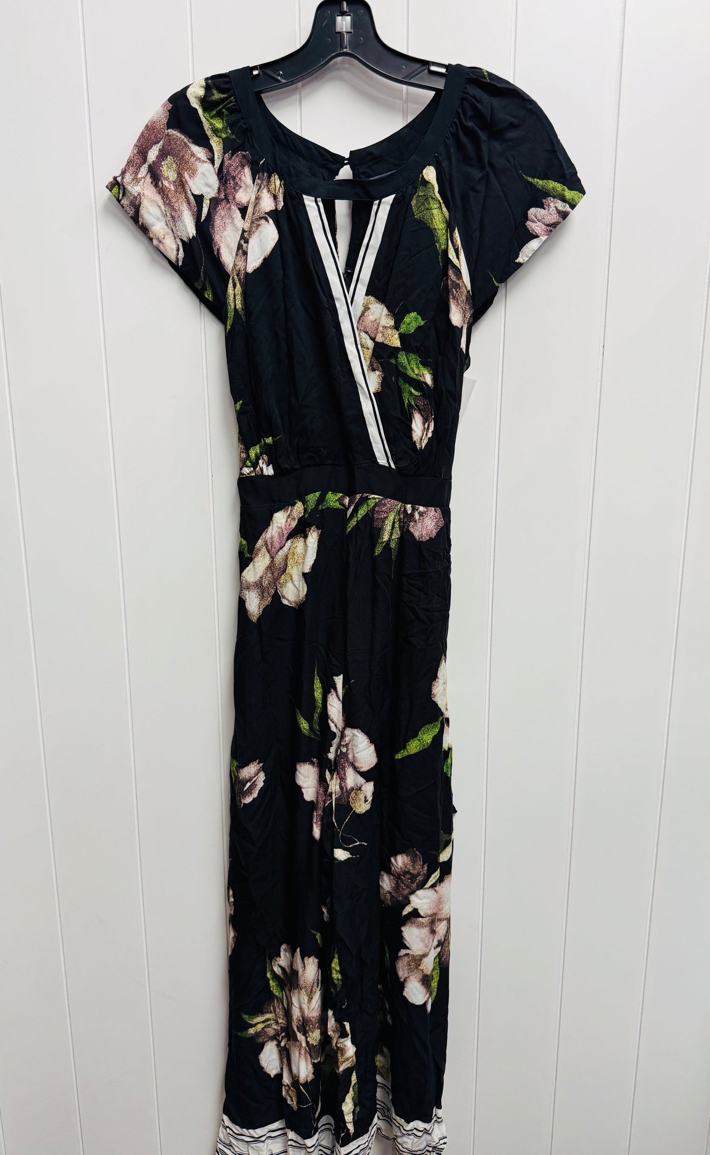 Jumpsuit By Maeve In Black & Green, Size: 10