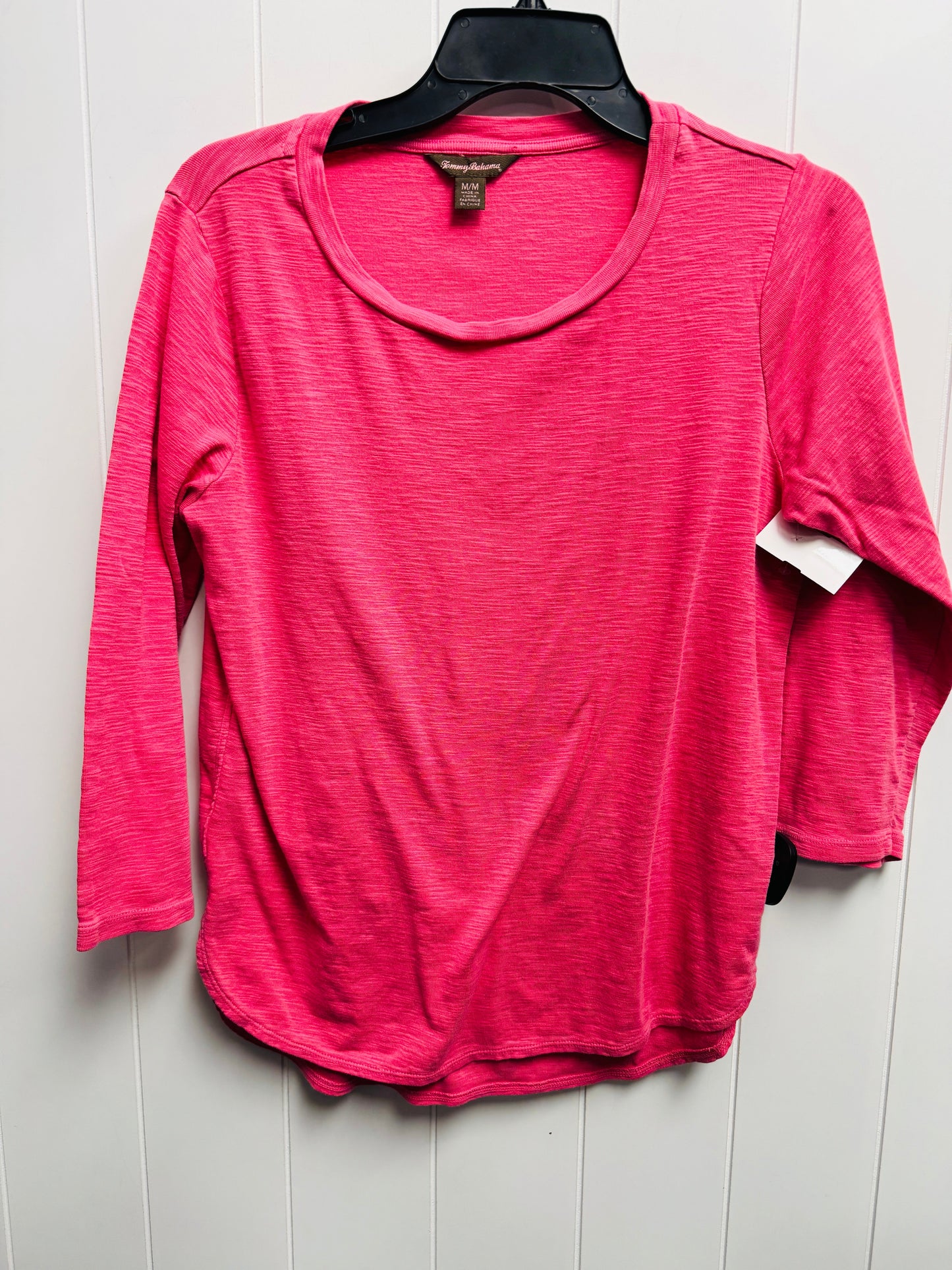 Top Long Sleeve Basic By Tommy Bahama In Coral, Size: M