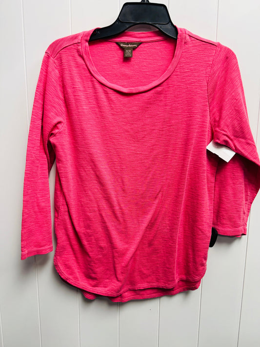 Top Long Sleeve Basic By Tommy Bahama In Coral, Size: M