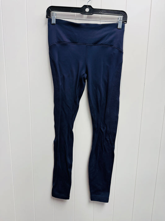 Athletic Leggings By Lululemon In Navy, Size: 4