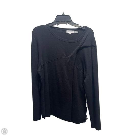 Sweater By Calvin Klein In Black, Size: Xl