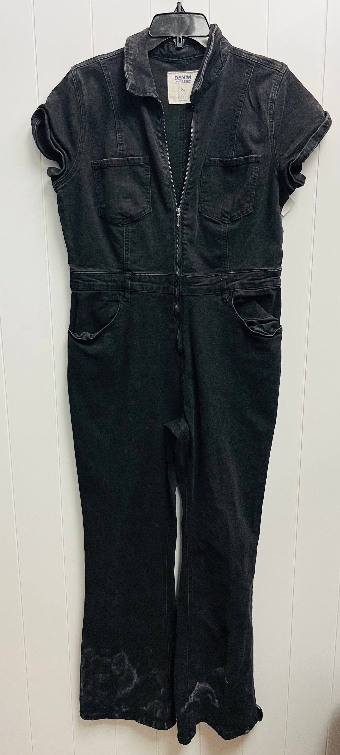 Jumpsuit By denim obsessed In Black, Size: Xl