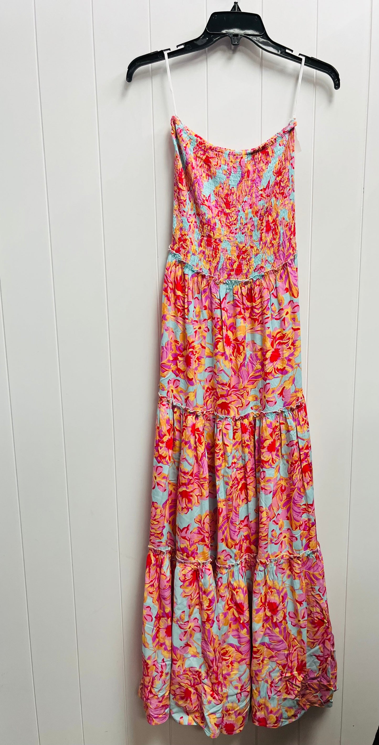 Dress Casual Maxi By ABEL THE LABEL In Blue & Pink, Size: S