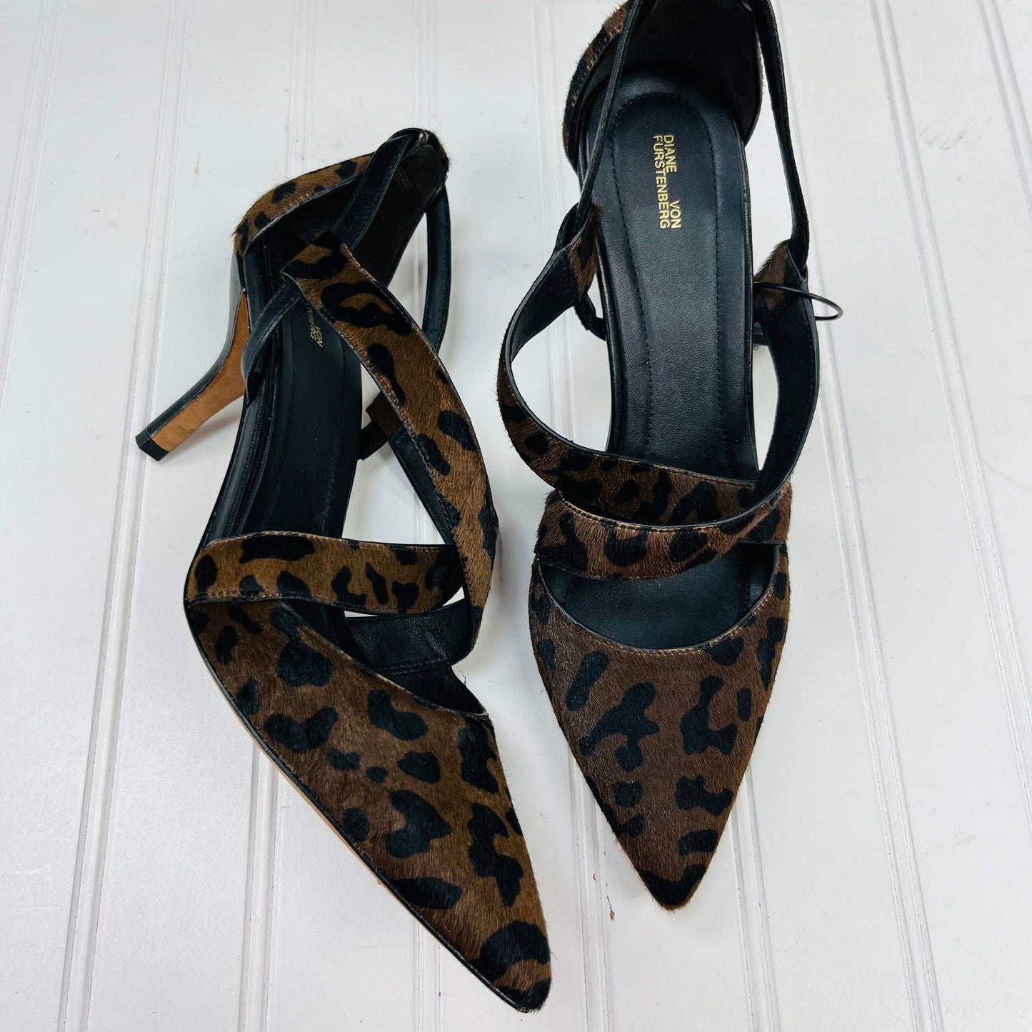 Shoes Designer By Diane Von Furstenberg In Animal Print, Size: 8.5