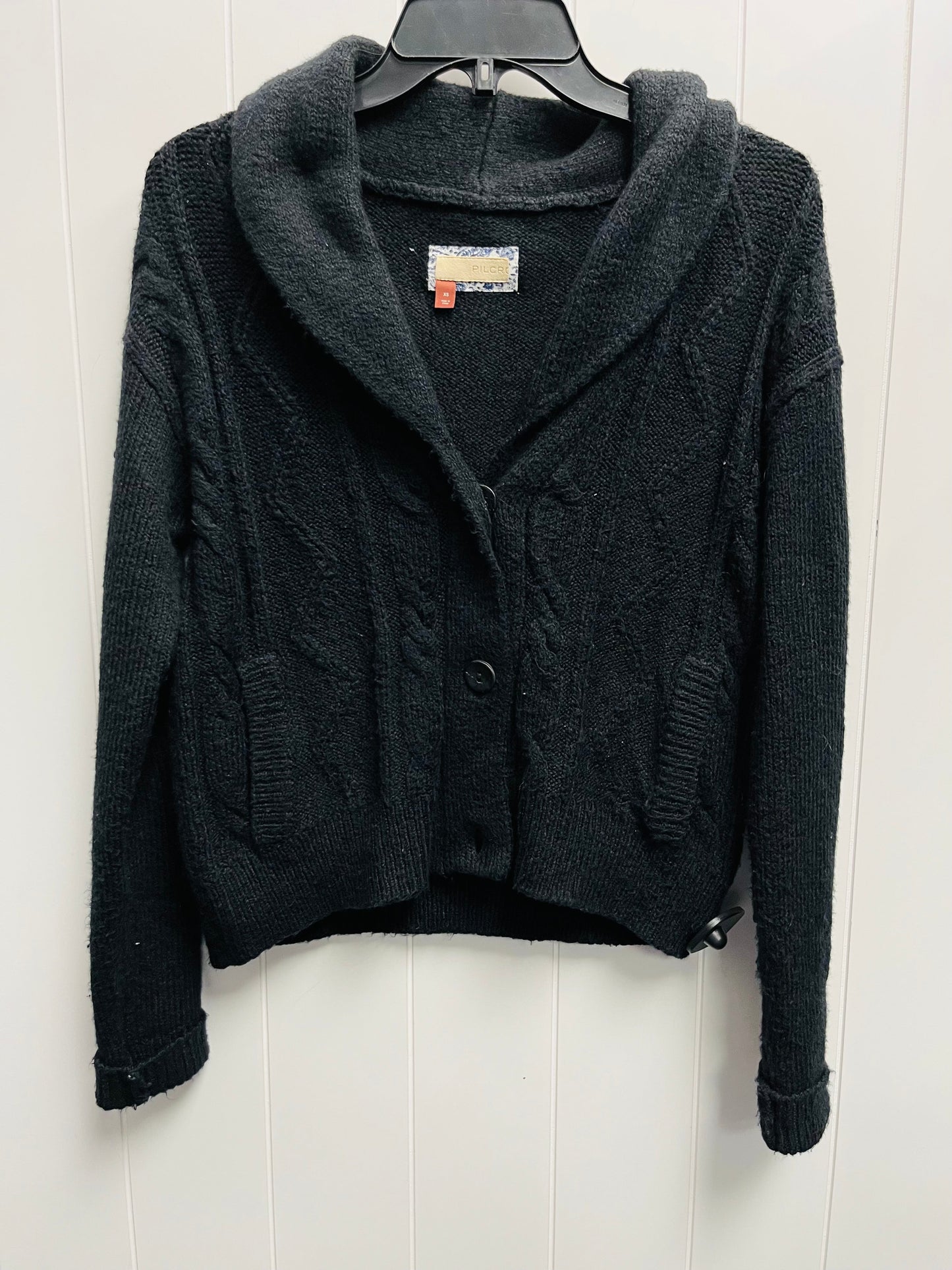 Sweater Cardigan By Pilcro In Black, Size: Xs