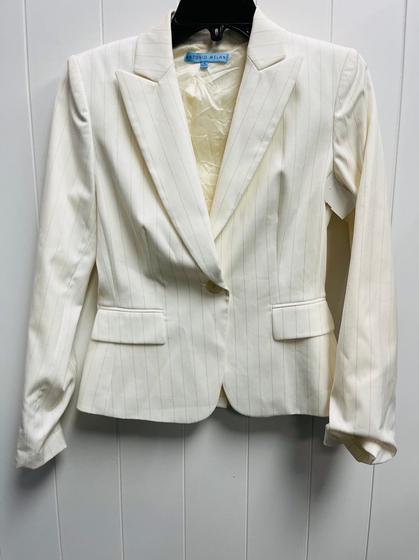 Pants Suit 2pc By Antonio Melani In Cream, Size: 2