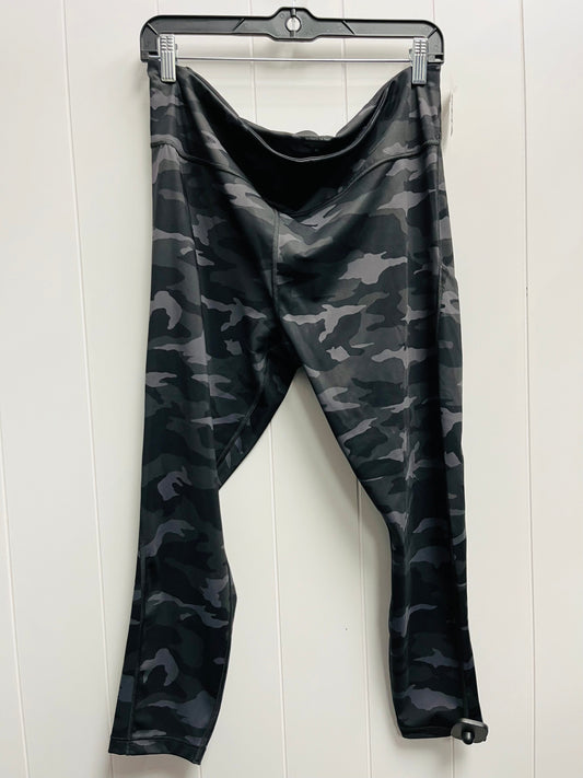 Athletic Capris By Athleta In Black & Grey, Size: Xl