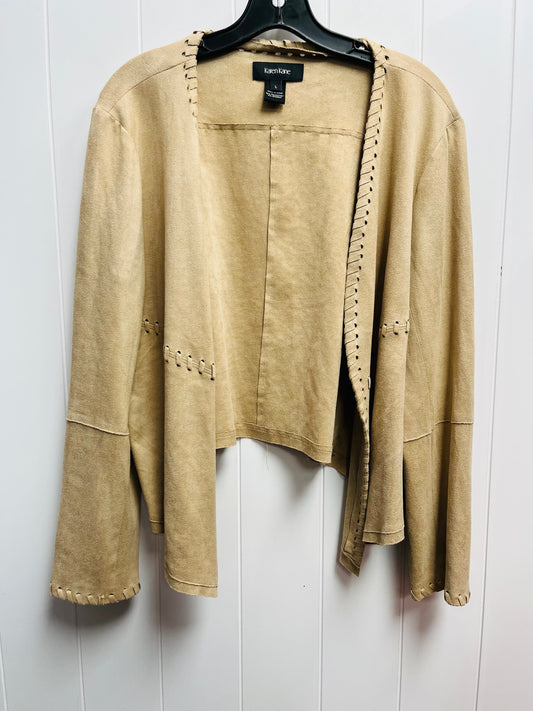 Blazer By Karen Kane In Tan, Size: L