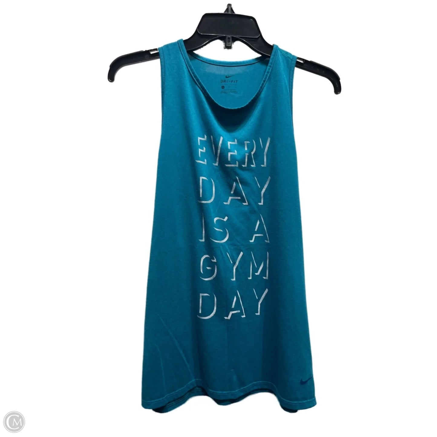 Athletic Tank Top By Nike Apparel In Teal, Size: M