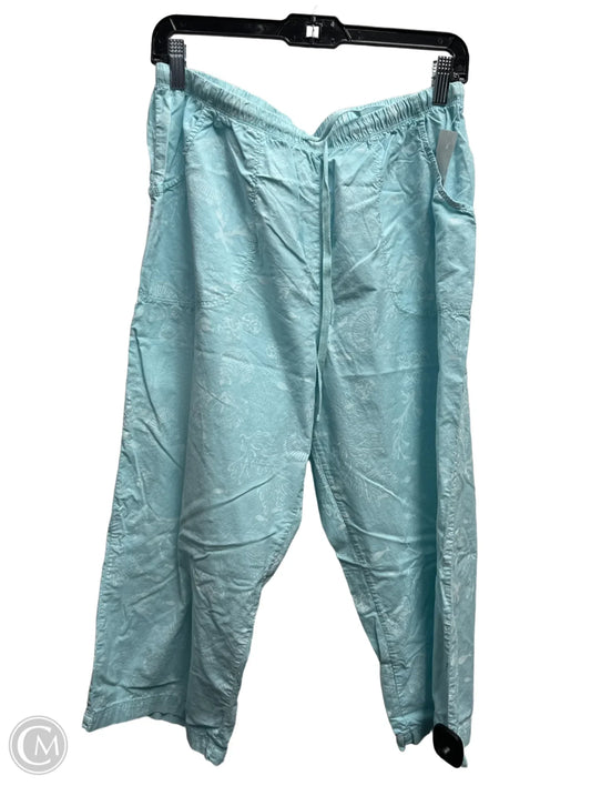 Capris By Fresh Produce In Teal, Size: Xl