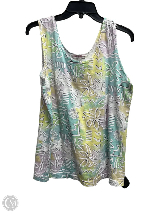 Top Sleeveless By Fresh Produce In Green & Yellow, Size: Xl