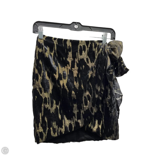 Skirt Mini & Short By Bardot In Black & Gold, Size: Xs