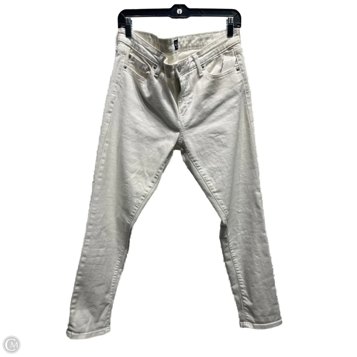 Jeans Skinny By Gap In White, Size: 8