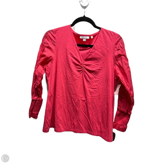 Top Long Sleeve By Chicos In Pink, Size: M