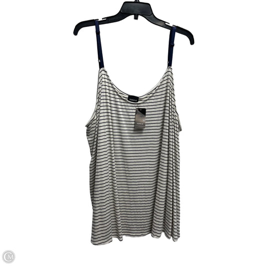 Top Sleeveless By Torrid In Blue & White, Size: 6