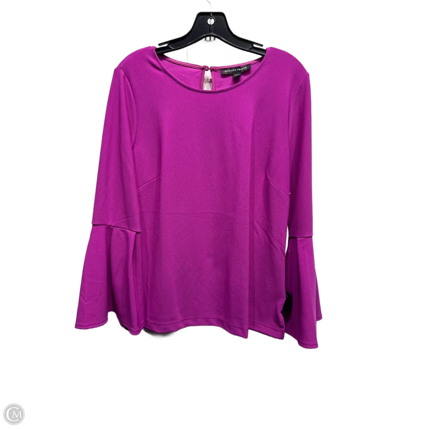 Top Long Sleeve By Boston Proper In Purple, Size: M