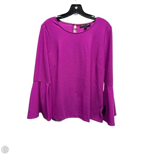 Top Long Sleeve By Boston Proper In Purple, Size: M