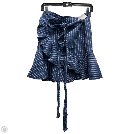 Skirt Mini & Short By ALEXIS In Blue & White, Size: M