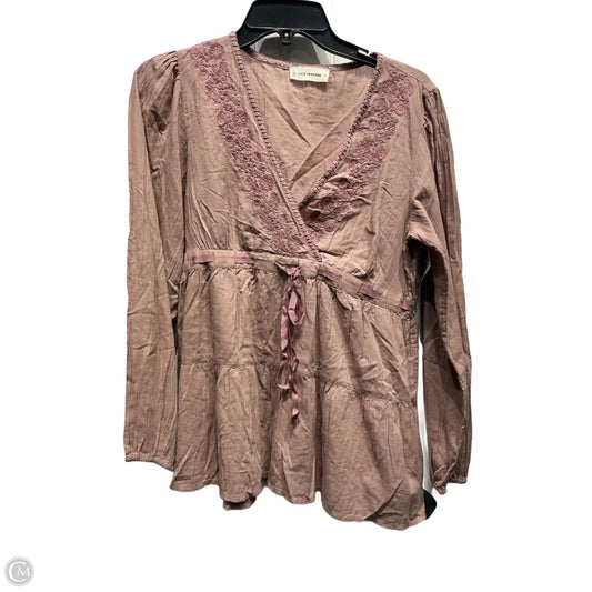 Top Long Sleeve By Lucky Brand In Purple, Size: S