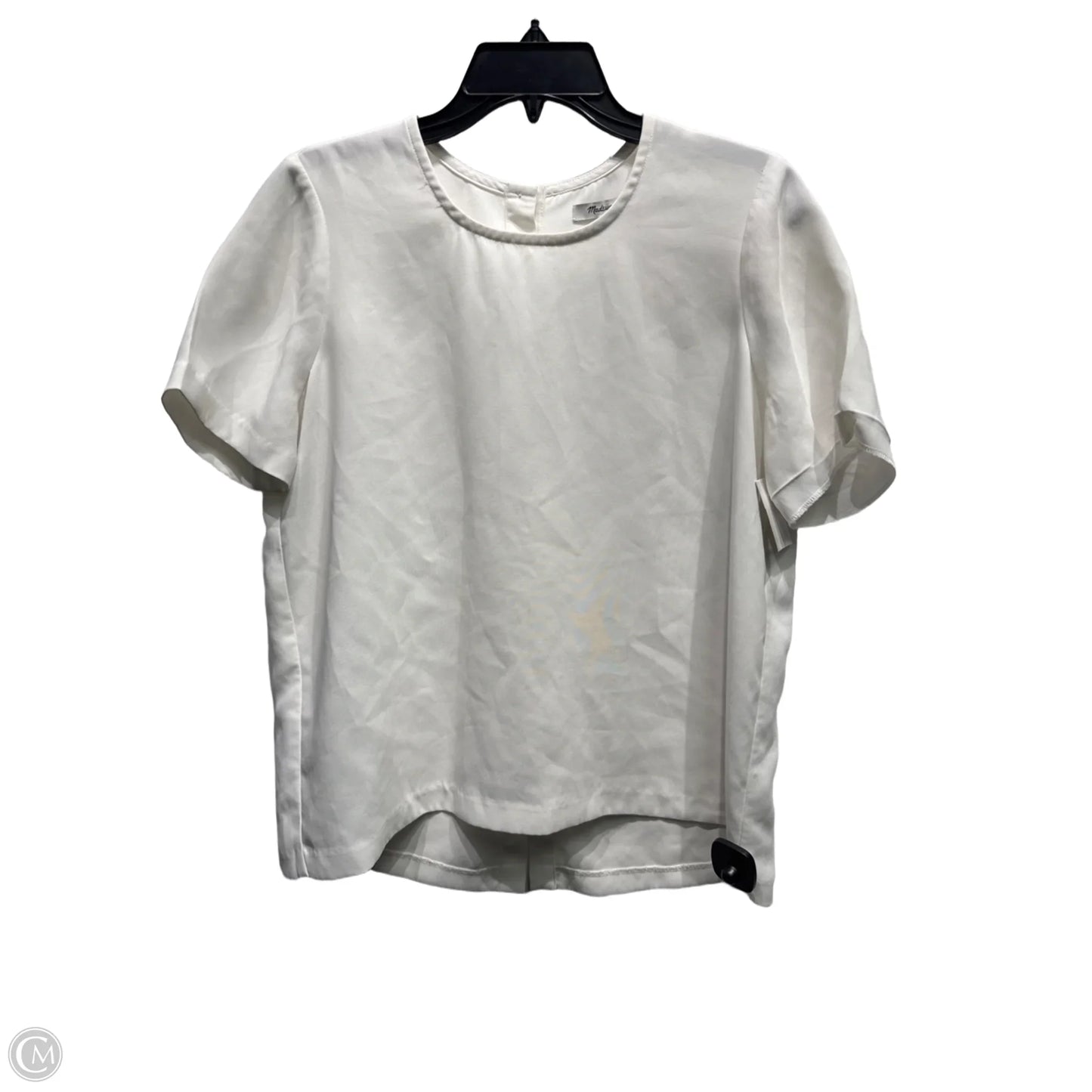 Top Short Sleeve By Madewell In White, Size: M