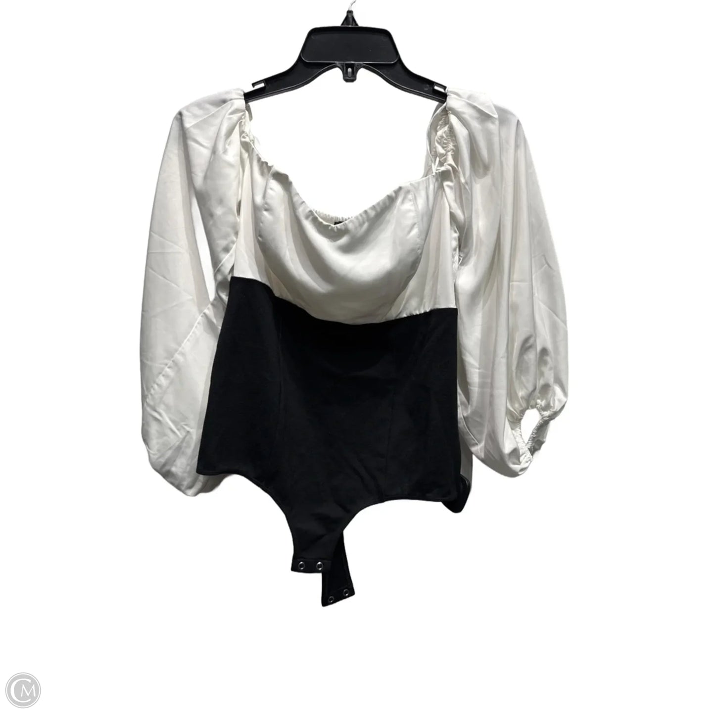 Bodysuit By Express In Black & White, Size: M