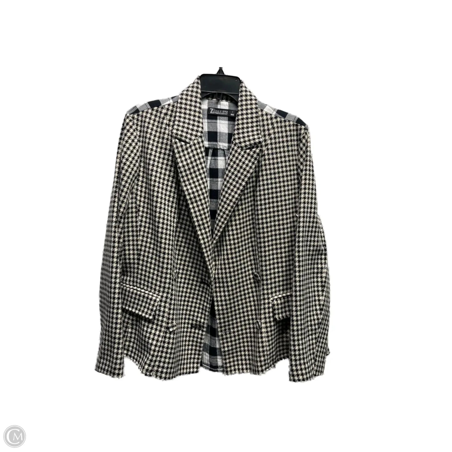Blazer By New York And Co In Black & Tan, Size: L