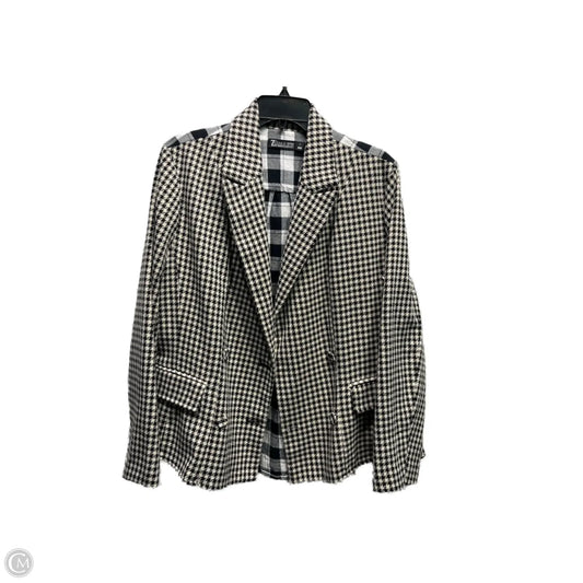Blazer By New York And Co In Black & Tan, Size: L