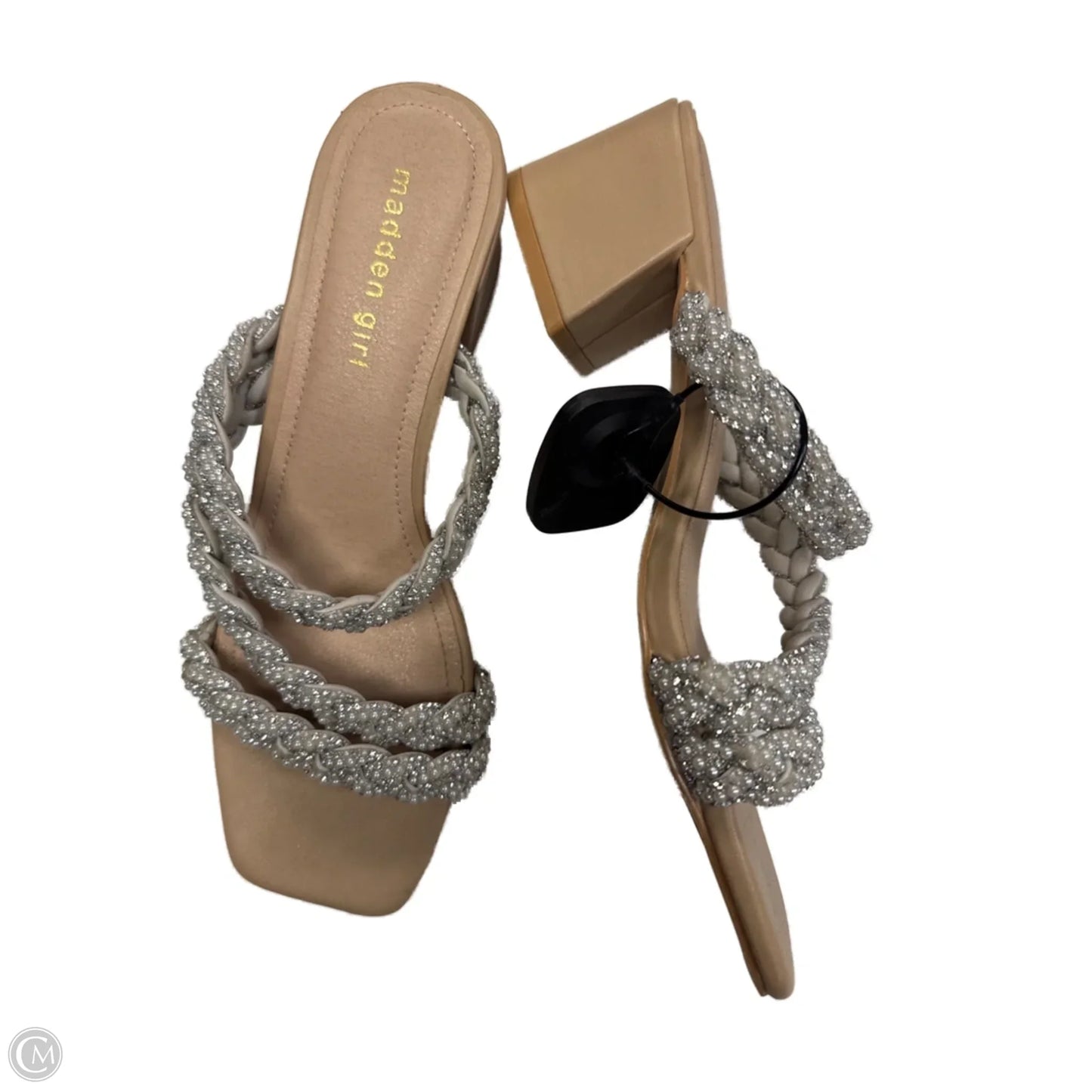 Sandals Heels Block By Madden Girl In Tan, Size: 8