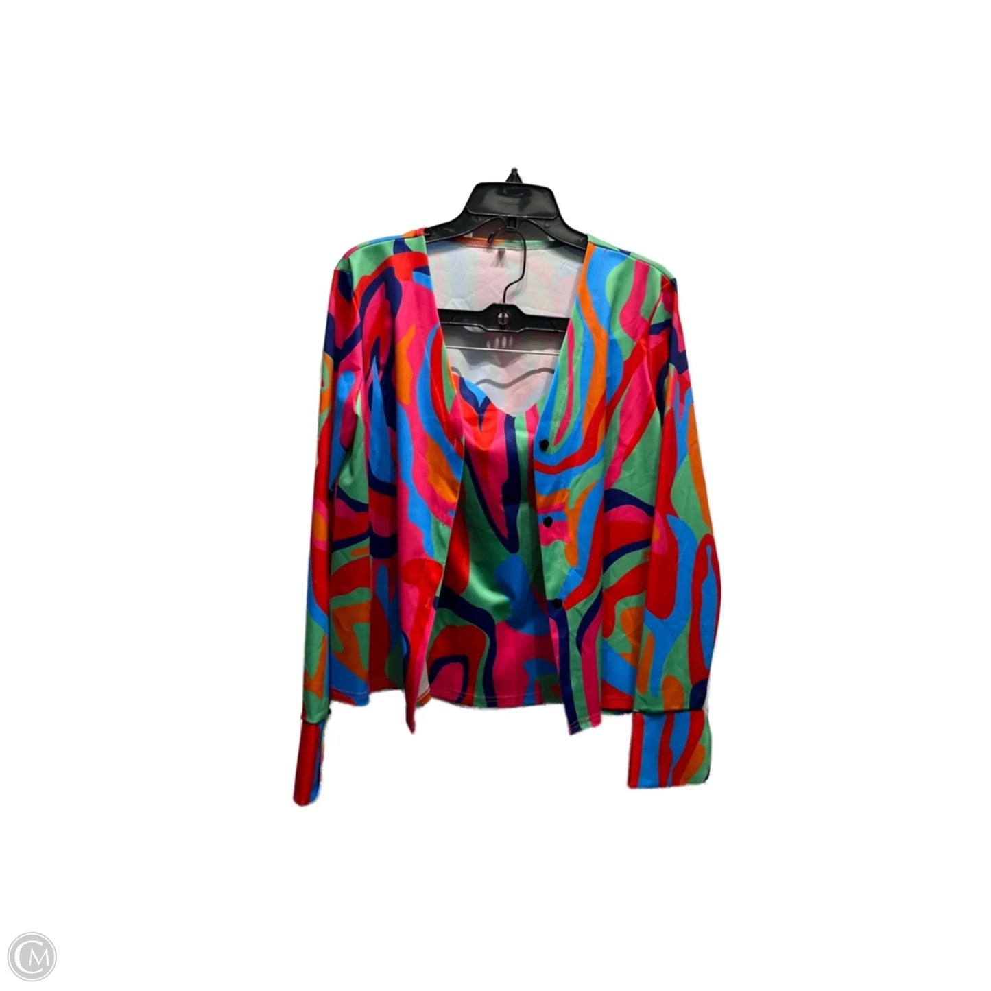 Skirt Set 2pc By Amazon Essentials In Orange & Pink, Size: L