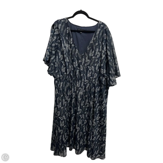 Dress Casual Midi By Eloquii In Navy, Size: 26