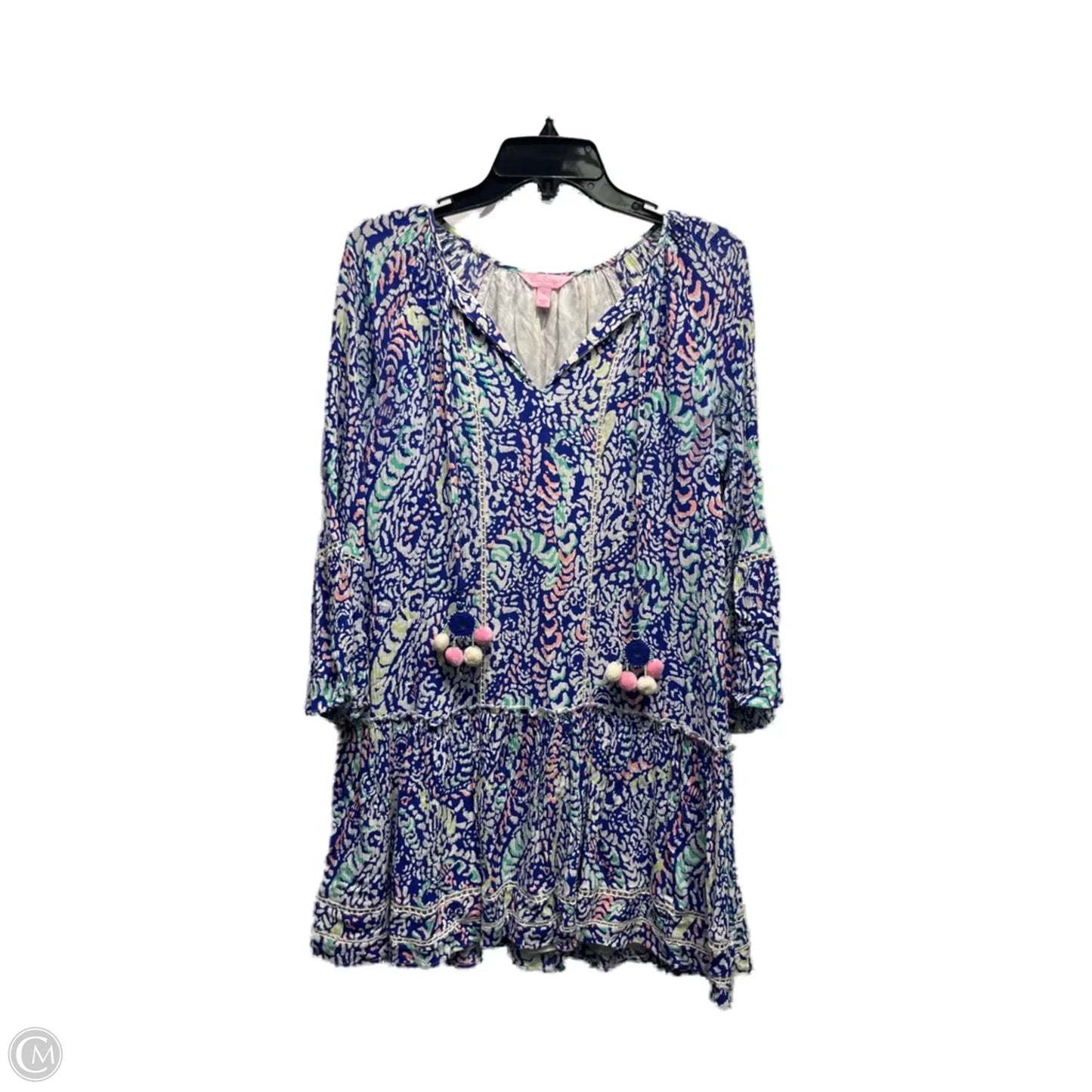 Dress Designer By Lilly Pulitzer In Blue & Green, Size: Xs