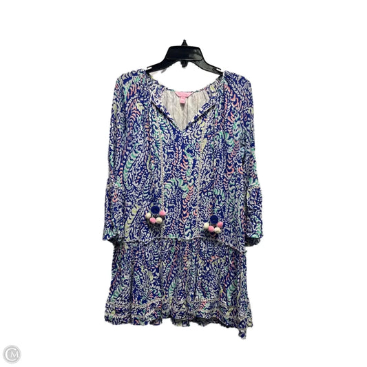 Dress Designer By Lilly Pulitzer In Blue & Green, Size: Xs