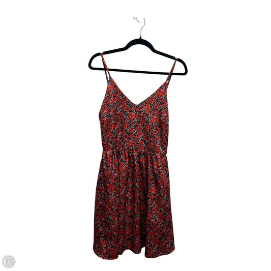 Dress Casual Short By Clothes Mentor In Black & Red, Size: M
