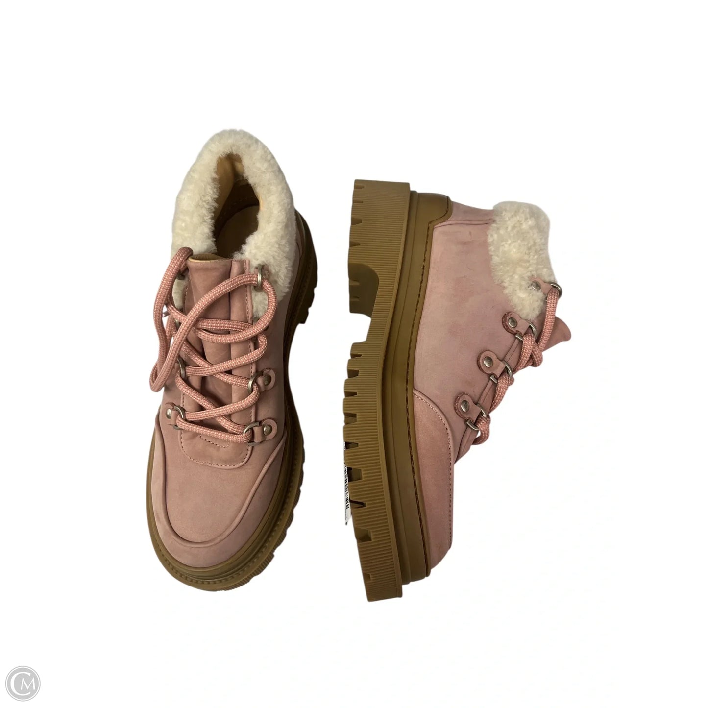 Boots Ankle Heels By m gemi In Mauve, Size: 10