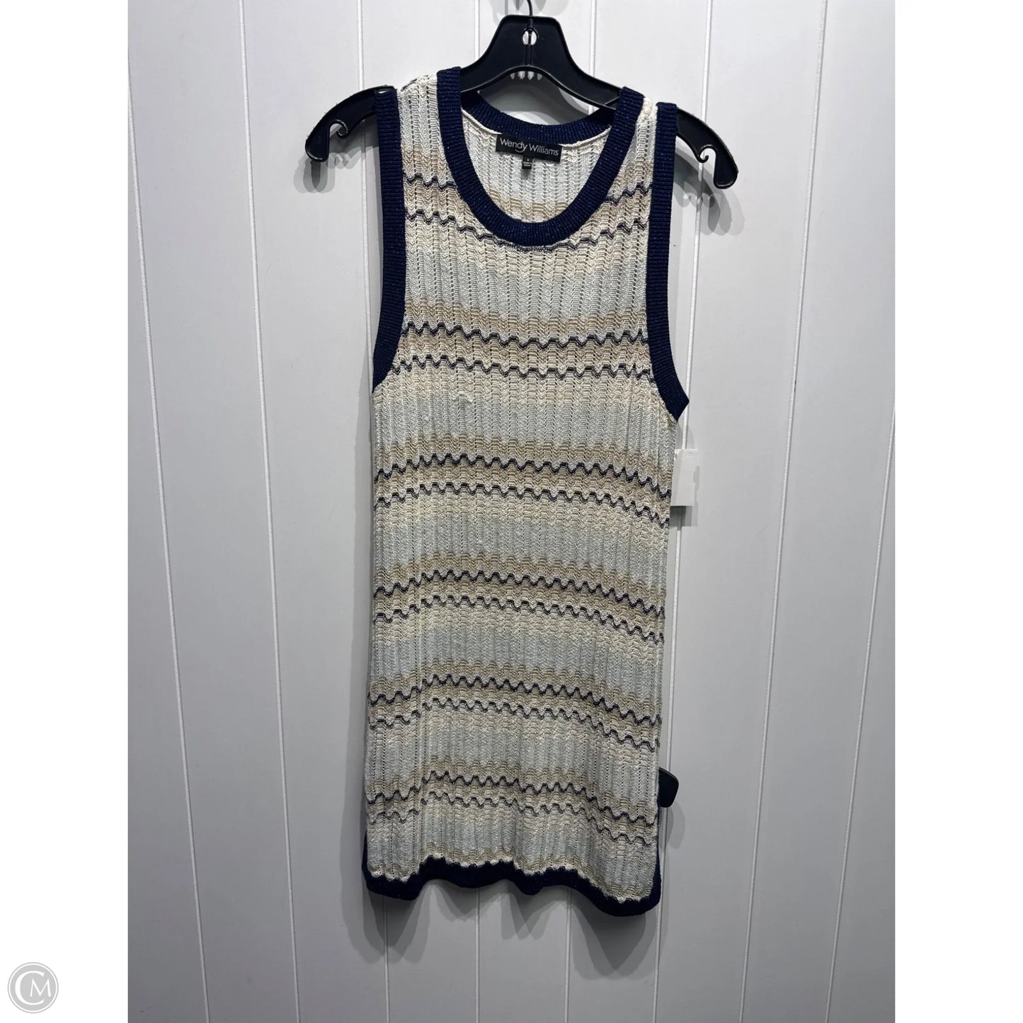 Tunic Sleeveless By wendy willians In Blue & Tan, Size: S